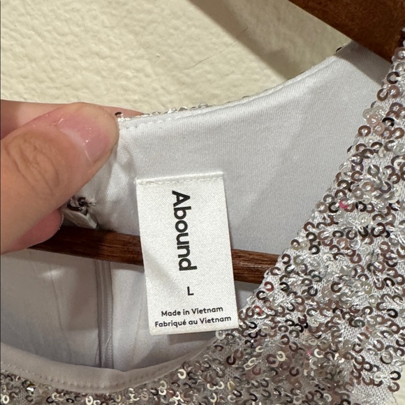 Abound Sparkling Silver Sequin Dress - Picture 3 of 7